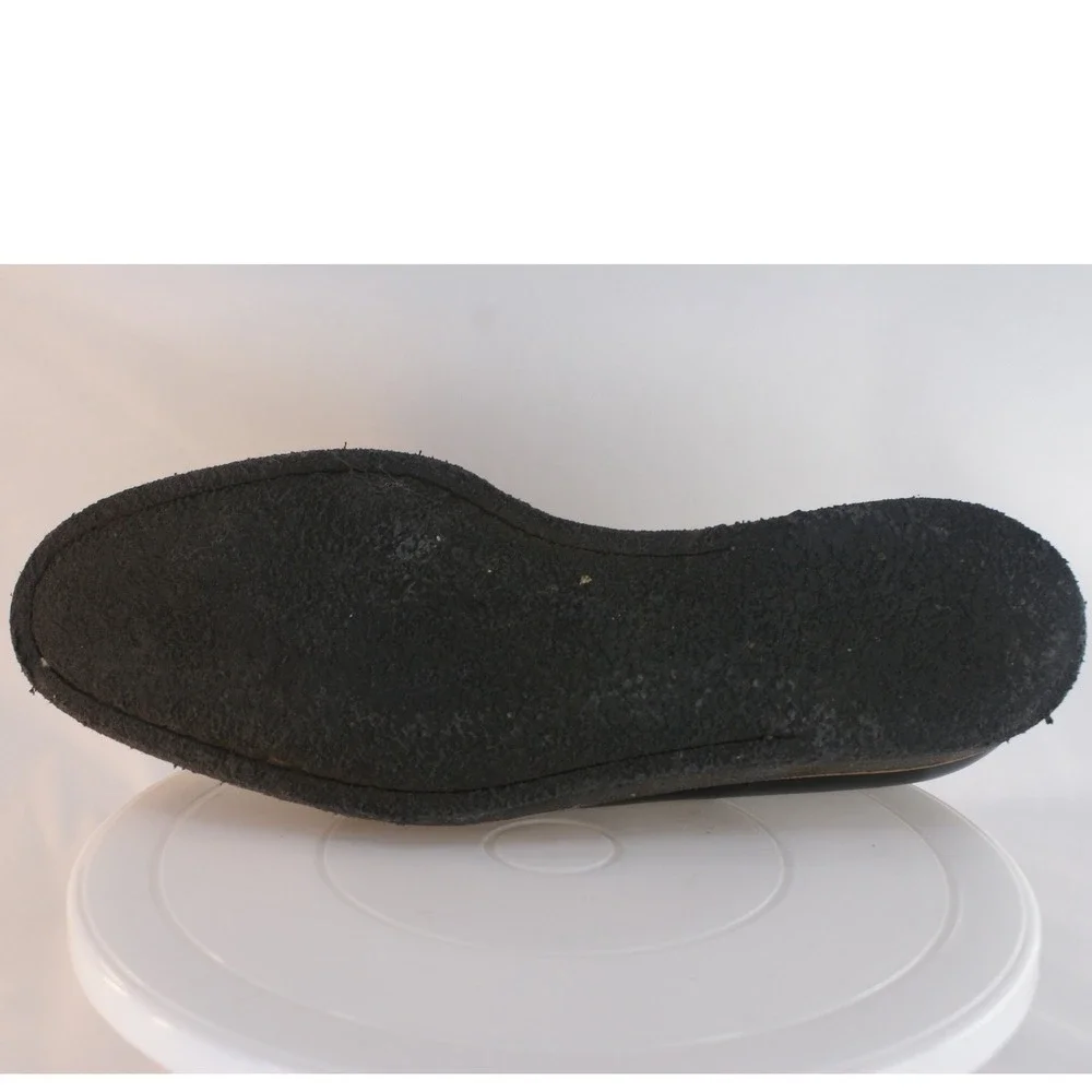 Common Projects Black Leather Derby Shoes EU46 US13 Made in Italy Crepe Sole